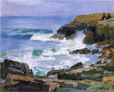 Gemälde Reproduktion von Edward Henry Potthast Blick auf das Meer