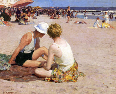 Gemälde Reproduktion von Edward Henry Potthast Ein Sommerurlaub