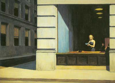 Gemälde Reproduktion von Edward Hopper Büro in New York