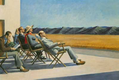 Gemälde Reproduktion von Edward Hopper Die Menschen in der Sonne