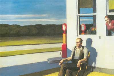 Gemälde Reproduktion von Edward Hopper Die Vierspurige Straße