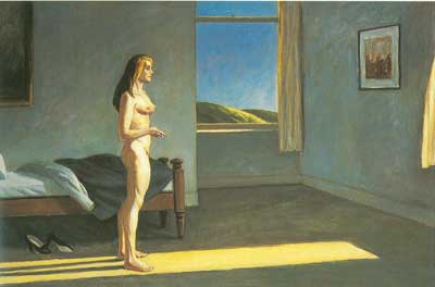 Gemälde Reproduktion von Edward Hopper Eine Frau in der Sonne