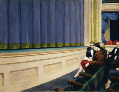 Gemaelde Reproduktion von Edward Hopper First Row Orchestra