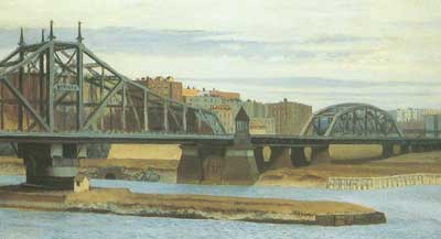 Gemälde Reproduktion von Edward Hopper Macombs Damm Bridge