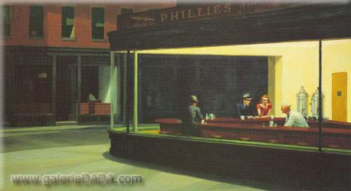 Gemälde Reproduktion von Edward Hopper Nachthawks