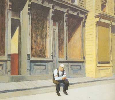 Gemälde Reproduktion von Edward Hopper Sonntag