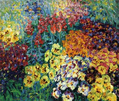 Gemälde Reproduktion von Emil Nolde Flower Garden: Schwiegerichte