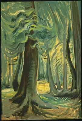 Gemälde Reproduktion von Emily Carr Tiefenwald, Barisan