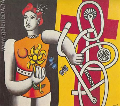 Gemälde Reproduktion von Fernand Leger Große Julie