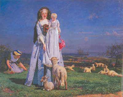 Gemälde Reproduktion von Ford Maddox Brown Die schönen Baa-Lämmer