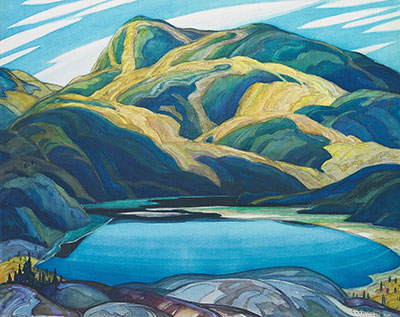 Gemälde Reproduktion von Franklin Carmichael Der Lone Lake