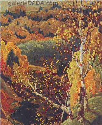 Gemälde Reproduktion von Franklin Carmichael Oktober Gold