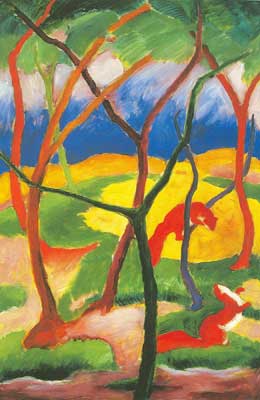 Gemälde Reproduktion von Franz Marc 