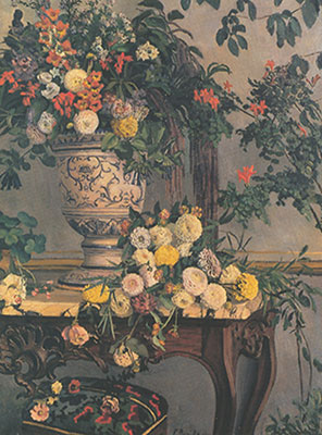 Gemälde Reproduktion von Frederic Bazille Blumen