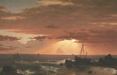 Gemälde Reproduktion von Frederic Edwin Church Das Wrack