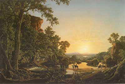 Gemälde Reproduktion von Frederic Edwin Church Shutters and Company auf Reisen