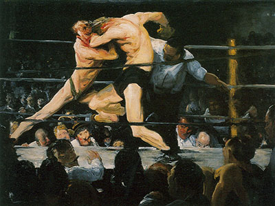 Gemälde Reproduktion von George Bellows Hirsch bei Sharks