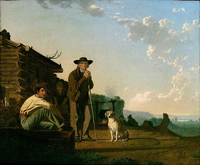 Gemälde Reproduktion von George Caleb Bingham Die Hausbesetzer