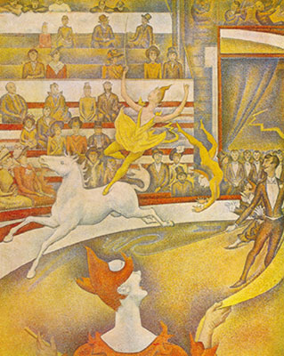 Gemälde Reproduktion von Georges Seurat Der Zirkus