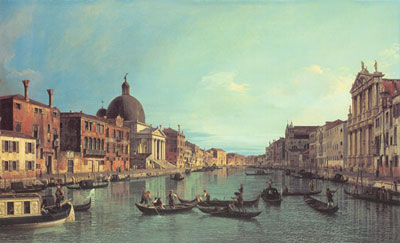 Gemälde Reproduktion von Giovanni Canaletto Kanal Grand