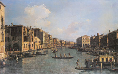 Gemälde Reproduktion von Giovanni Canaletto Kanalast: südöstlich