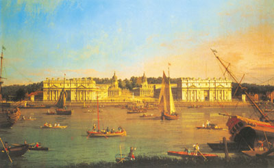 Gemälde Reproduktion von Giovanni Canaletto London: das Greenwich Hospital