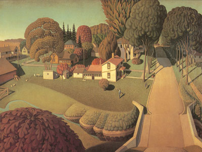 Gemälde Reproduktion von Grant Wood 