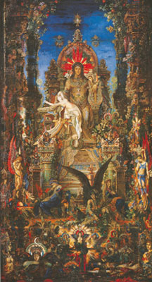 Gemälde Reproduktion von Gustave Moreau Mars und Semele