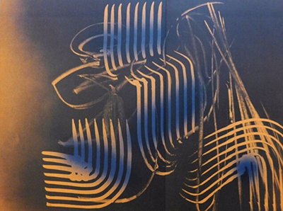 Gemälde Reproduktion von Hans Hartung 