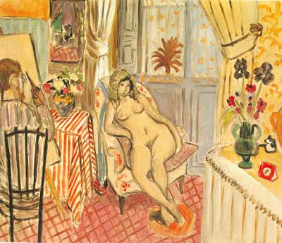 Gemälde Reproduktion von Henri Matisse Der Künstler und sein Modell