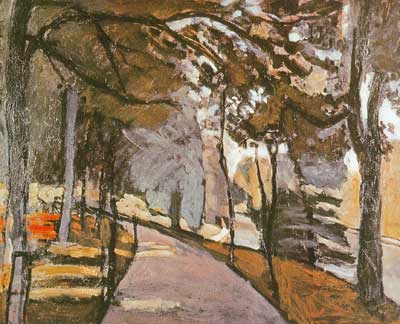 Gemälde Reproduktion von Henri Matisse Der Weg entlang des Bois de Boulogne