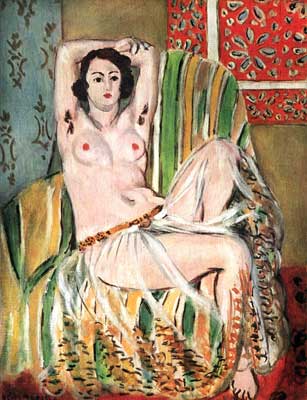 Gemälde Reproduktion von Henri Matisse Maurische Frau mit befestigten Armen