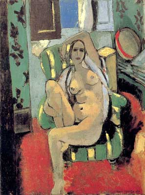 Gemälde Reproduktion von Henri Matisse Odalisque mit Tamburin