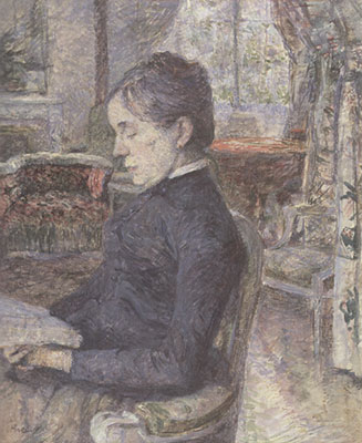 Gemälde Reproduktion von Henri Toulouse-Lautrec Das Porträt der Comtesse Cotton-Lautrec