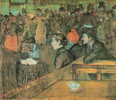 Gemälde Reproduktion von Henri Toulouse-Lautrec Im Moulin de la Galette