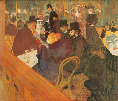 Gemälde Reproduktion von Henri Toulouse-Lautrec Moulin Rouge