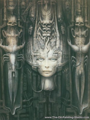 Gemälde Reproduktion von HR Giger Li II