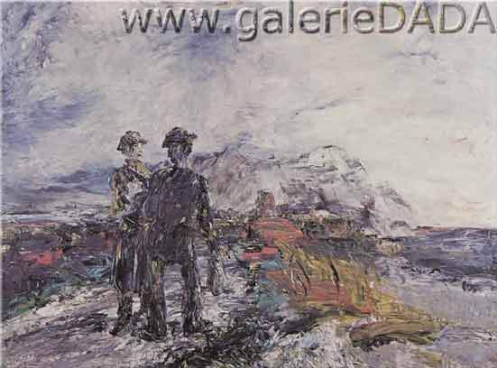 Gemälde Reproduktion von Jack Butler Yeats Die beiden Reisenden