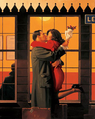 Gemälde Reproduktion von Jack Vettriano Zurück wohin Sie gehören