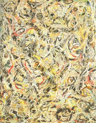 Gemälde Reproduktion von Jackson Pollock Augen im Herzen