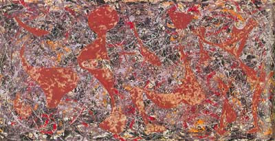 Gemälde Reproduktion von Jackson Pollock Außerhalb des Internets: Nr. 7 1949