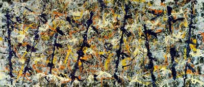 Gemälde Reproduktion von Jackson Pollock Der blaue Polen-Nummer 11