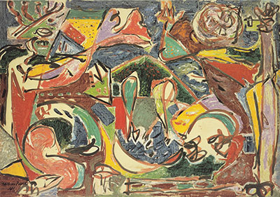 Gemälde Reproduktion von Jackson Pollock Der Schlüssel