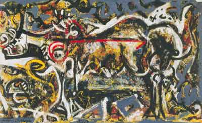 Gemälde Reproduktion von Jackson Pollock Der Wolf