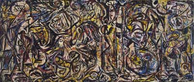 Gemälde Reproduktion von Jackson Pollock Es sind sieben in Acht