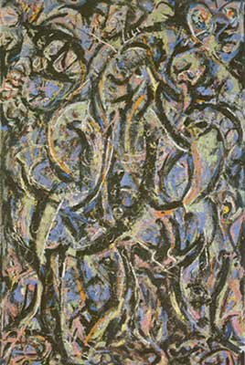 Gemälde Reproduktion von Jackson Pollock Gotische Seite