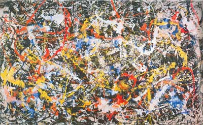 Gemälde Reproduktion von Jackson Pollock Konvergenz 10