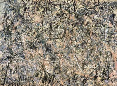 Gemälde Reproduktion von Jackson Pollock Lavendelnebel: Nr. 1 1950