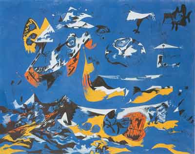 Gemälde Reproduktion von Jackson Pollock Moby dick