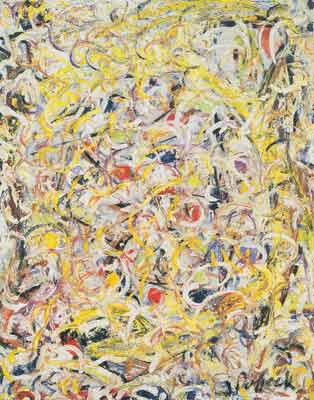 Gemälde Reproduktion von Jackson Pollock Schimmernde Substanzen